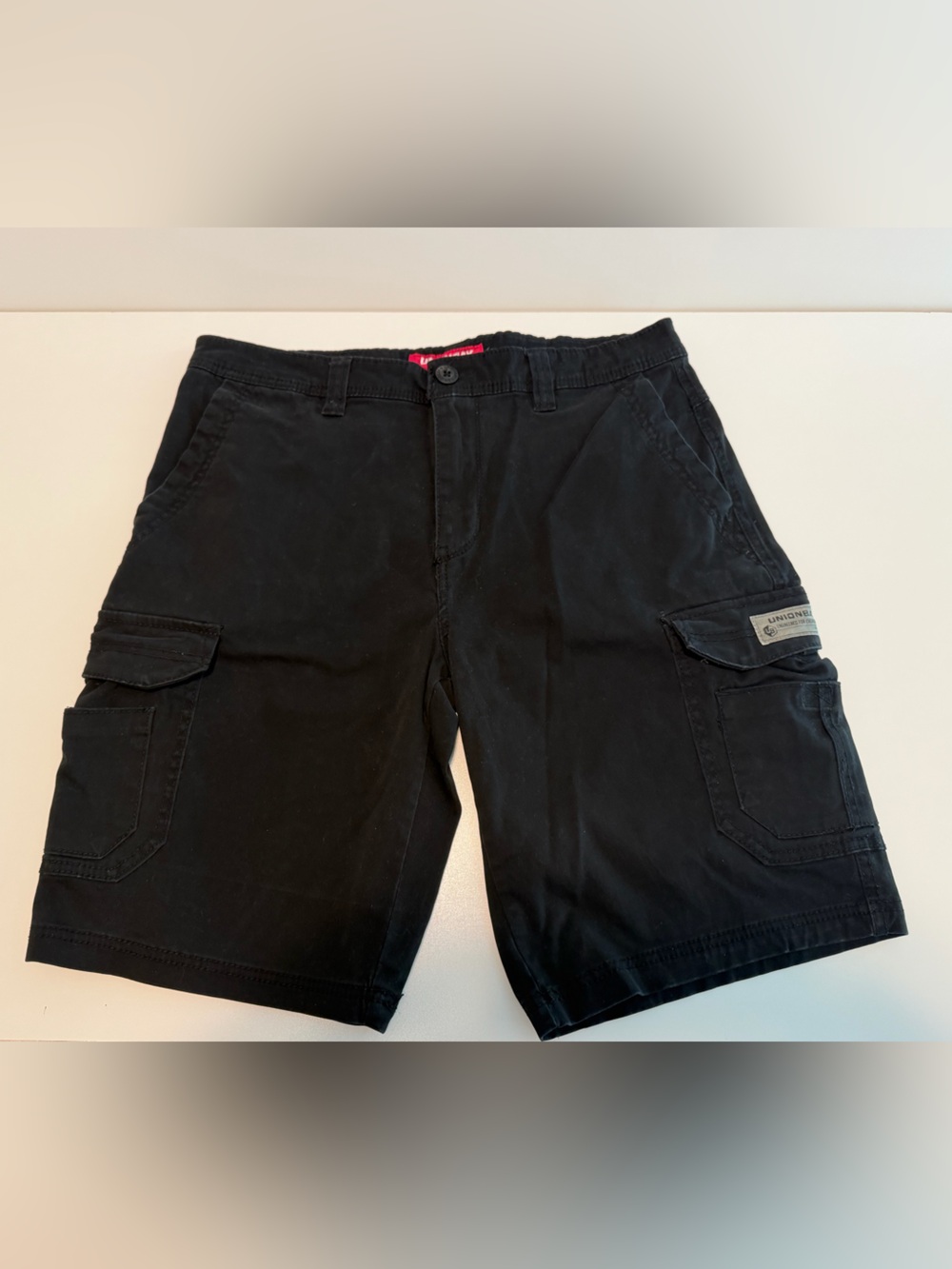 UNIONBAY Black Cargo Shorts with Multiple Pockets